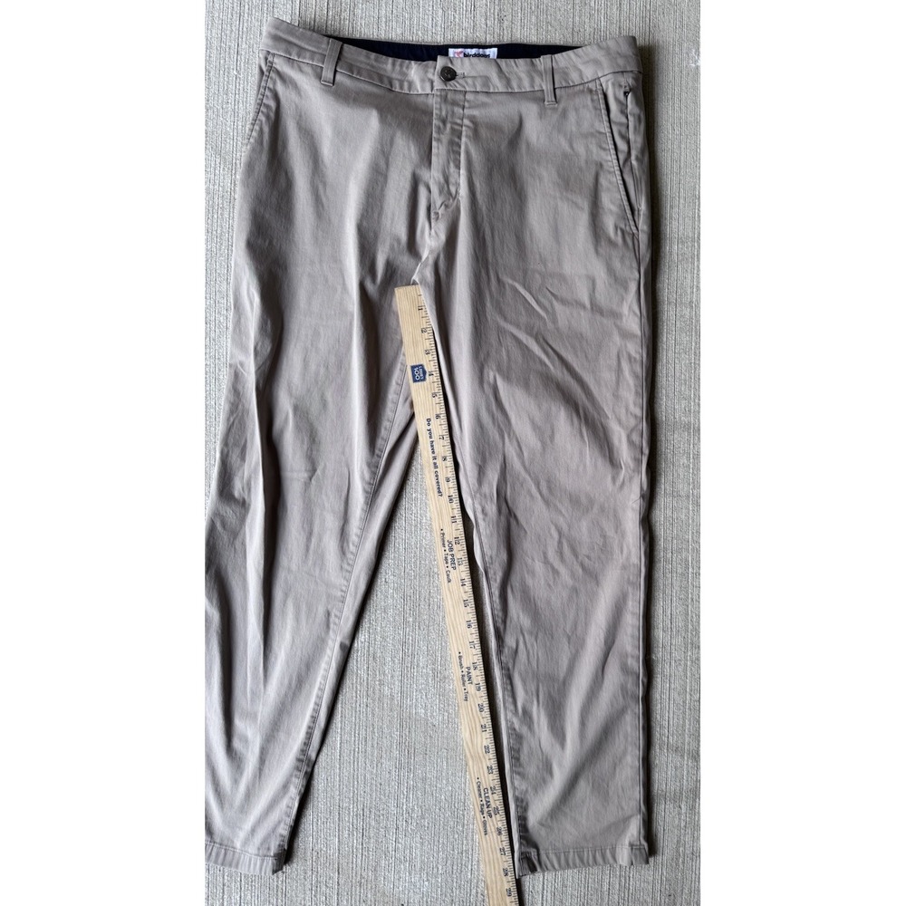 Birddogs Men's Chino Pants 34x30 Khaki Beige Stretch Cotton Zip Pocket - Picture 3 of 11